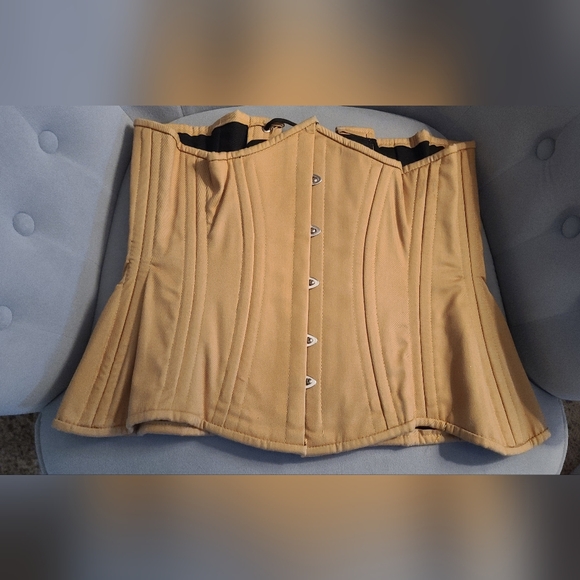 Orchard Closet 28" Cotton Hourglass Curve Longline Underbust Corset Renaissance - Picture 2 of 4